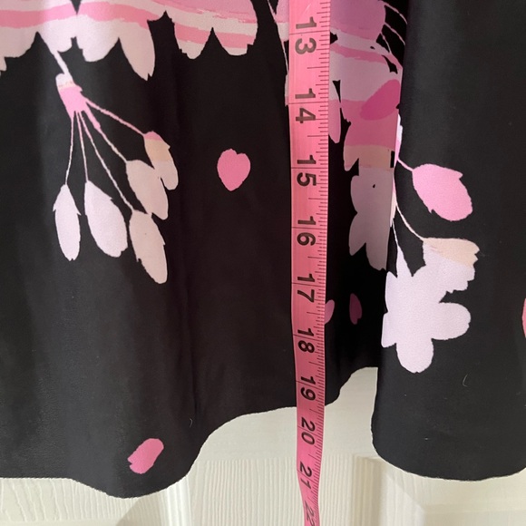 Floral Pink and Black Swim Top - Picture 4 of 5